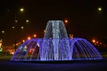 Светящийся фонтан "Зима"