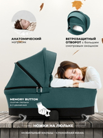 Коляска 4 в 1 Sweet Baby Stella + автокресло Elegante Plus с базой i-Size ISOFIX DK780 Green