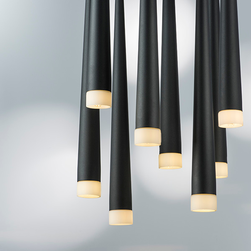 807087 Подвес PUNTO 8х25W G9 ХРОМ/ЧЕРНЫЙ/БЕЛЫЙ