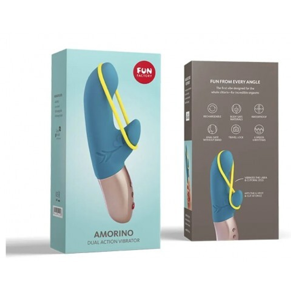 Вибратор AMORINO от Fun Factory бирюзовый