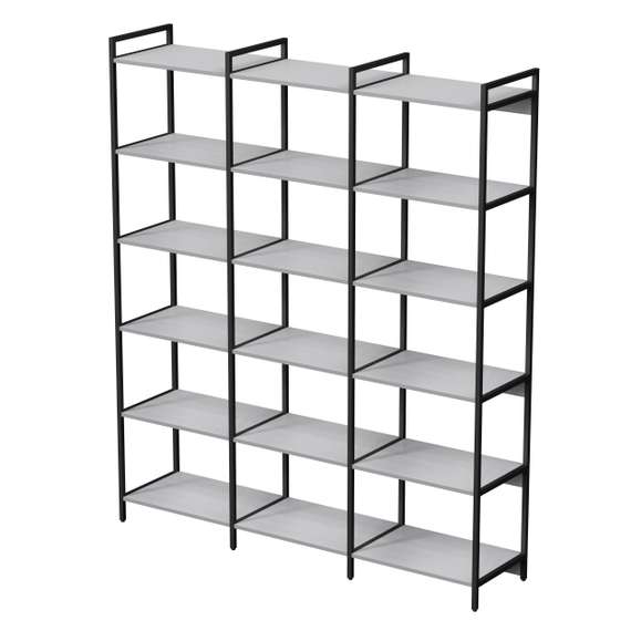 10СВТ.6.600 Стеллаж высокий тройной 6 полок (1760*400*2080)