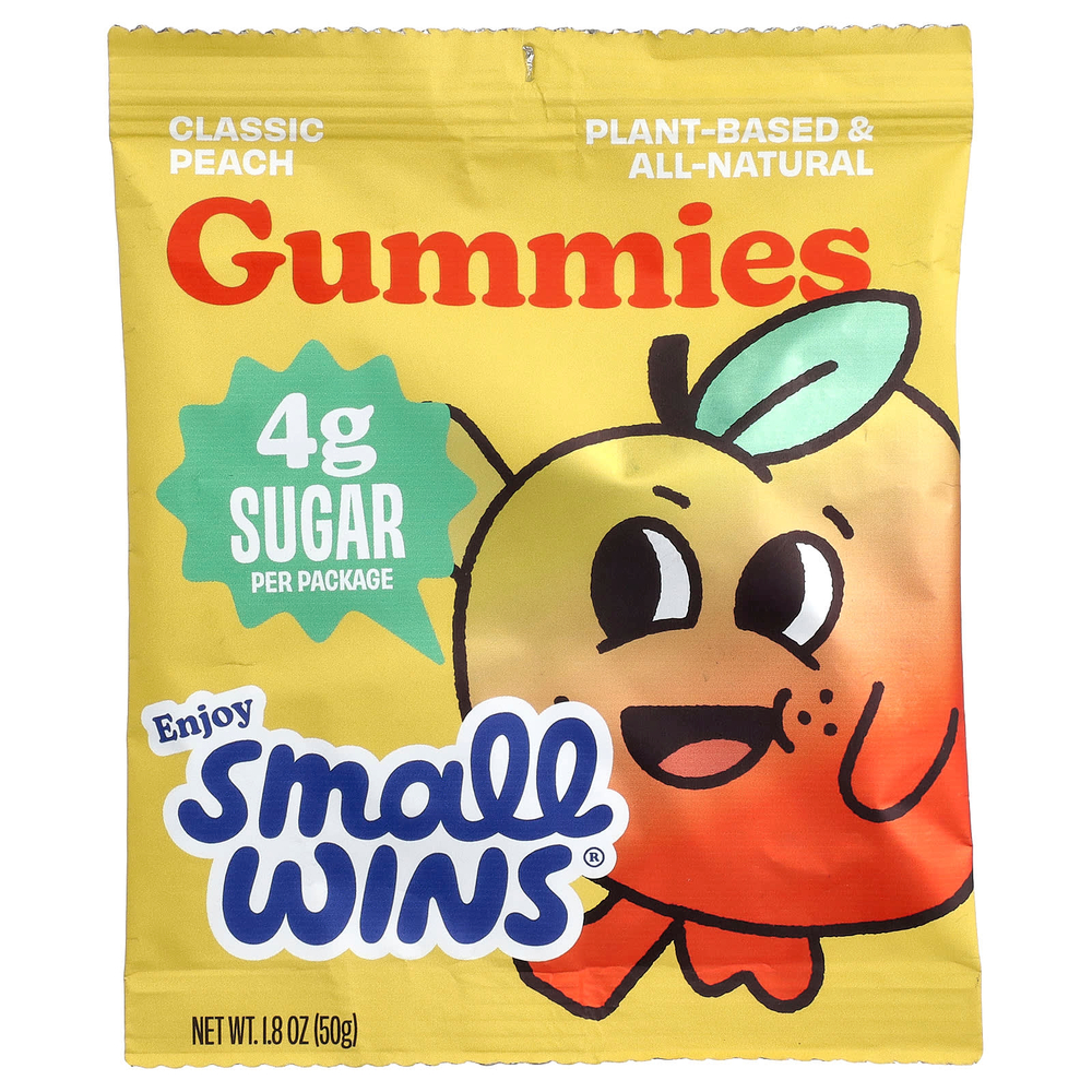Enjoy Small Wins, жевательные таблетки, со вкусом классического персика, 50 г (1,8 унции)