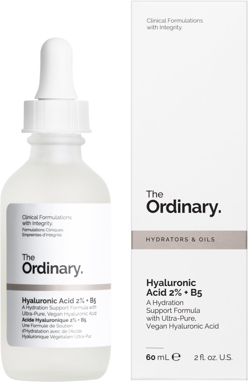 The Ordinary Hyaluronic Acid 2% + B5 - увлажняющий уход с гиалуроновой кислотой /   60  ml  / GTIN 769915195811
