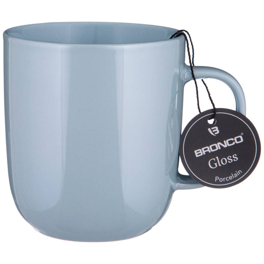 КРУЖКА BRONCO "GLOSS" 400 МЛ ГОЛУБАЯ (МАЛ=4ШТ/КОР=24ШТ.)