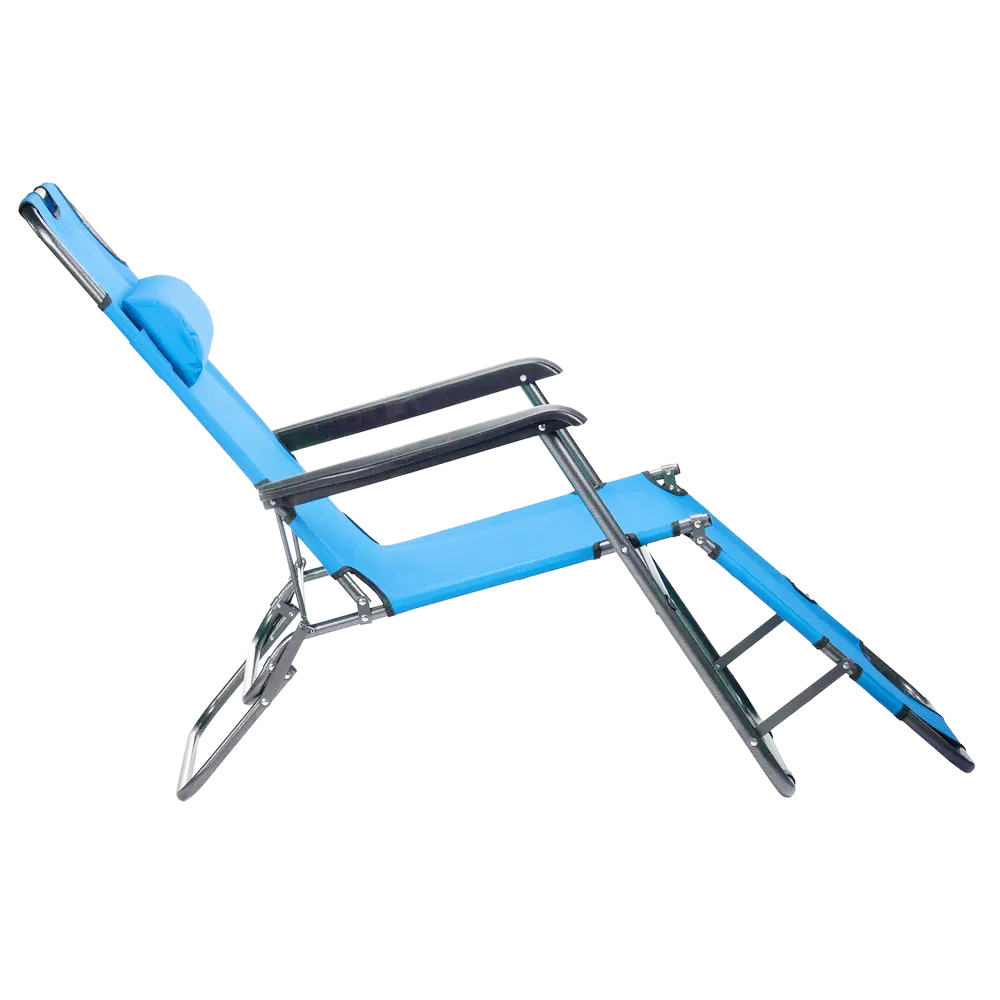 Кресло-шезлонг 62*153см, голубой