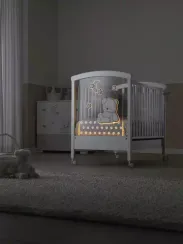 Детская кроватка на колесах Erbesi Stella Magic LED White