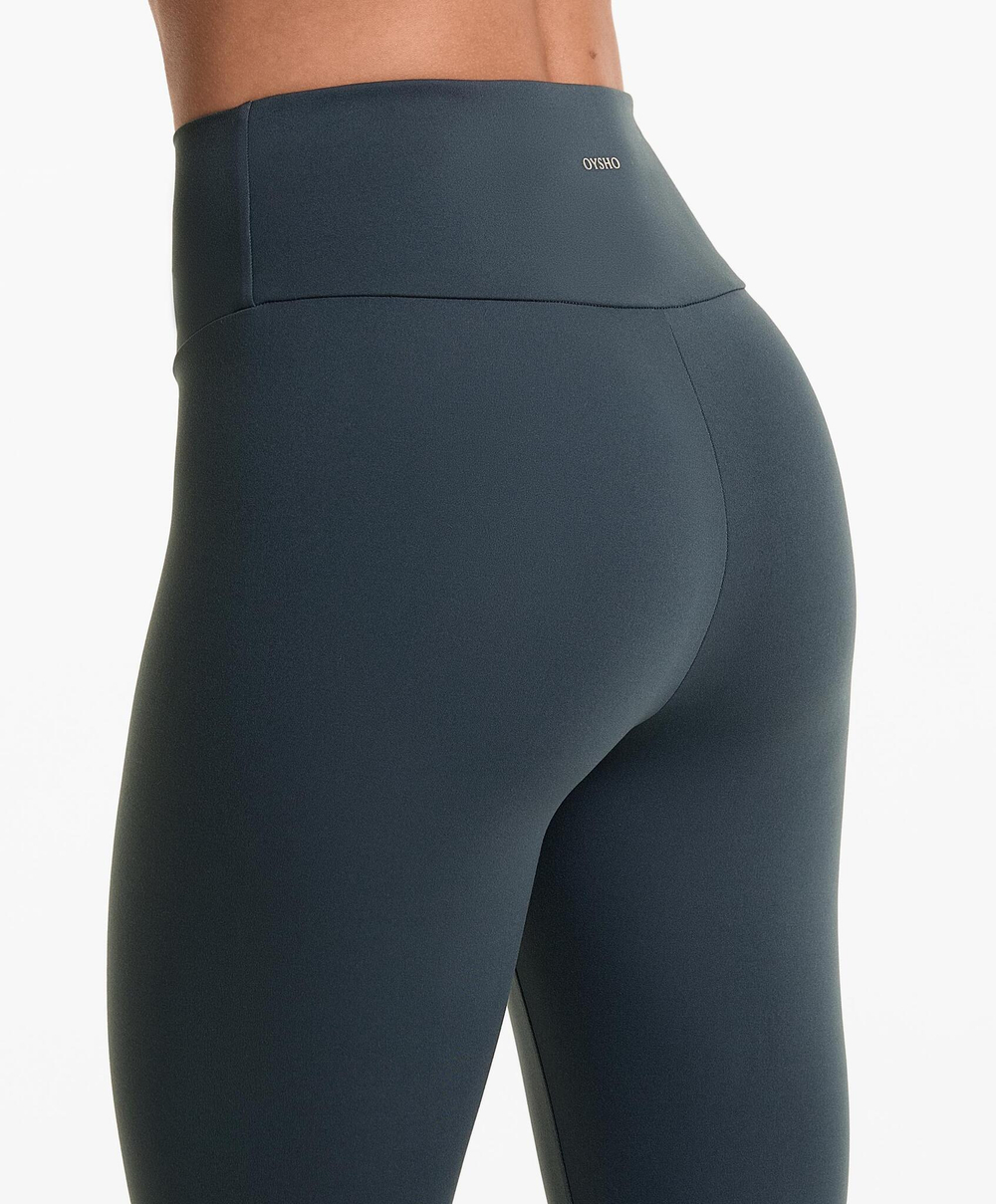 OYSHO Легинсы Comfortlux длиной до щиколотки с высокой посадкой, серо-синий