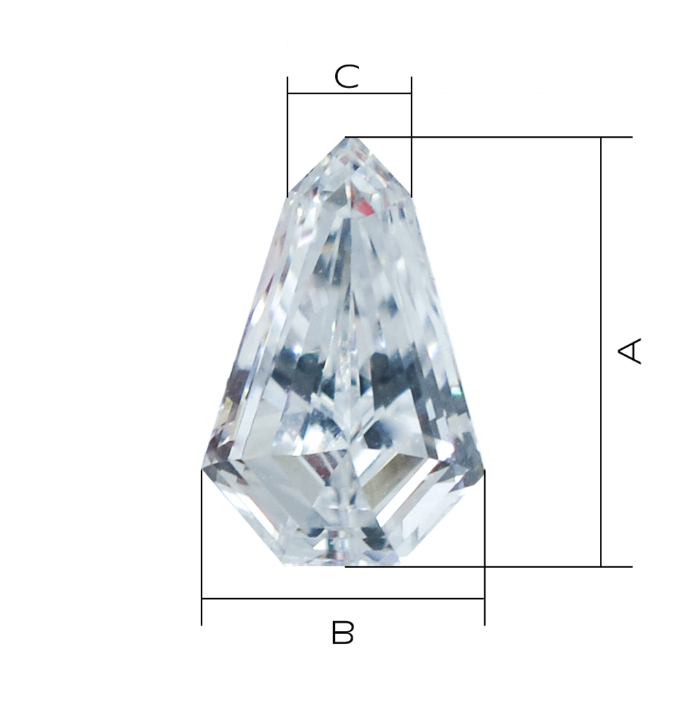 Лабораторно-выращенный бриллиант пуля (пара) 1.01 ct