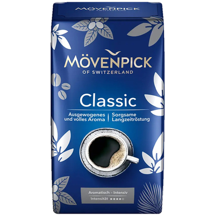 Кофе молотый 500 г Movenpick CLASSIC, Мовенпик классический композиция из зерен арабики и робусты