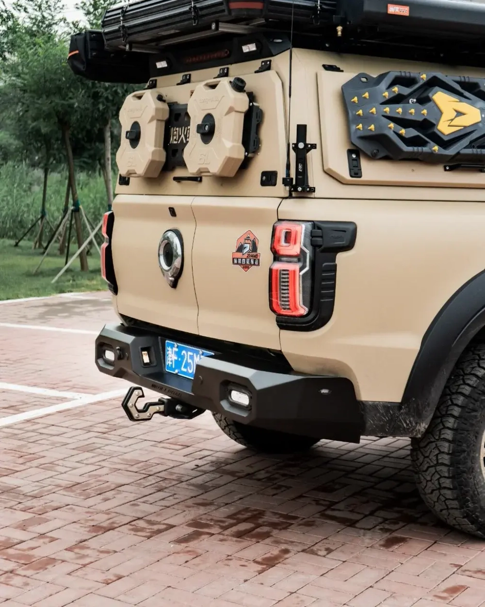 Силовой задний бампер MEIKA для GWM Poer KingKong 2023+ Great Wall Motor свет крюк