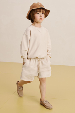 ZARA ХЛОПКОВЫЕ ШОРТЫ-БЕРМУДЫ, ЭКРЮ