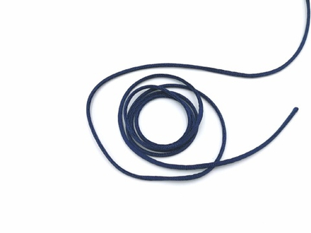 Шнур, круглый, 3мм, темно-синий, м