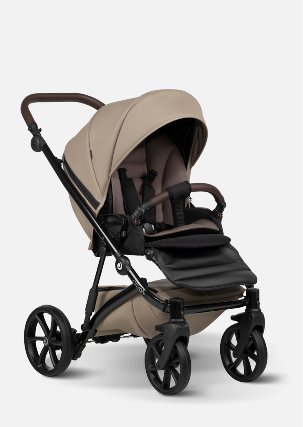Tutis Коляска 2 в 1 VIVA 5+ Leather Cappuccino