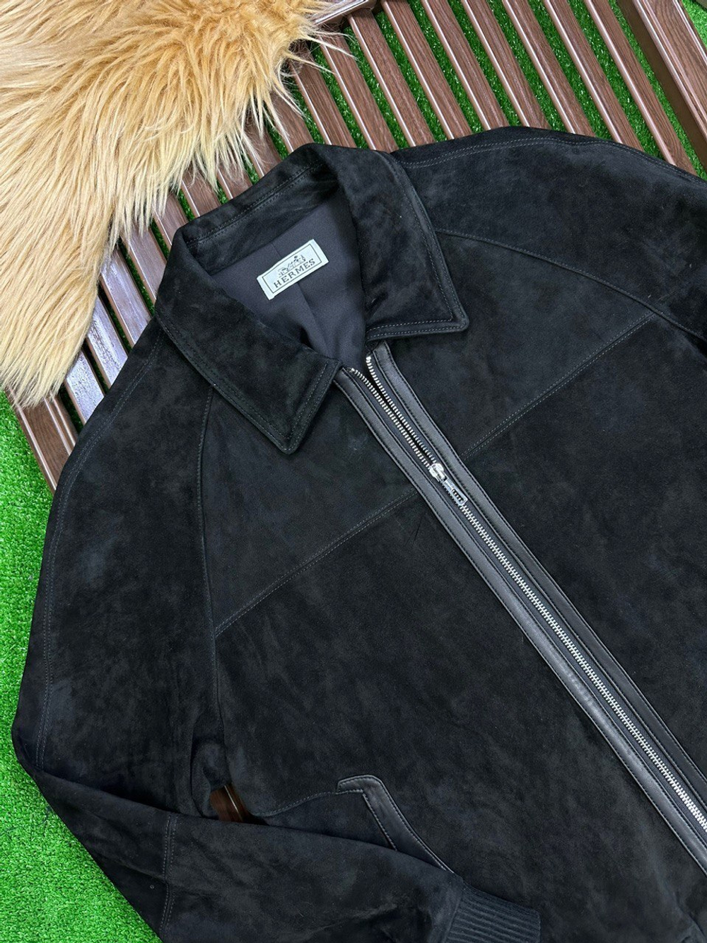 Замшевая ветровка Hermes
