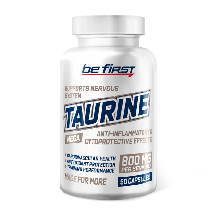 Таурин, Taurine, Be First, 90 капсул