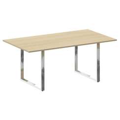 Metal System Direct Стол перег. О-обр. м/к БО.ПРГ-180 Акация Лорка/Нержавеющая Сталь 1800*1000*750