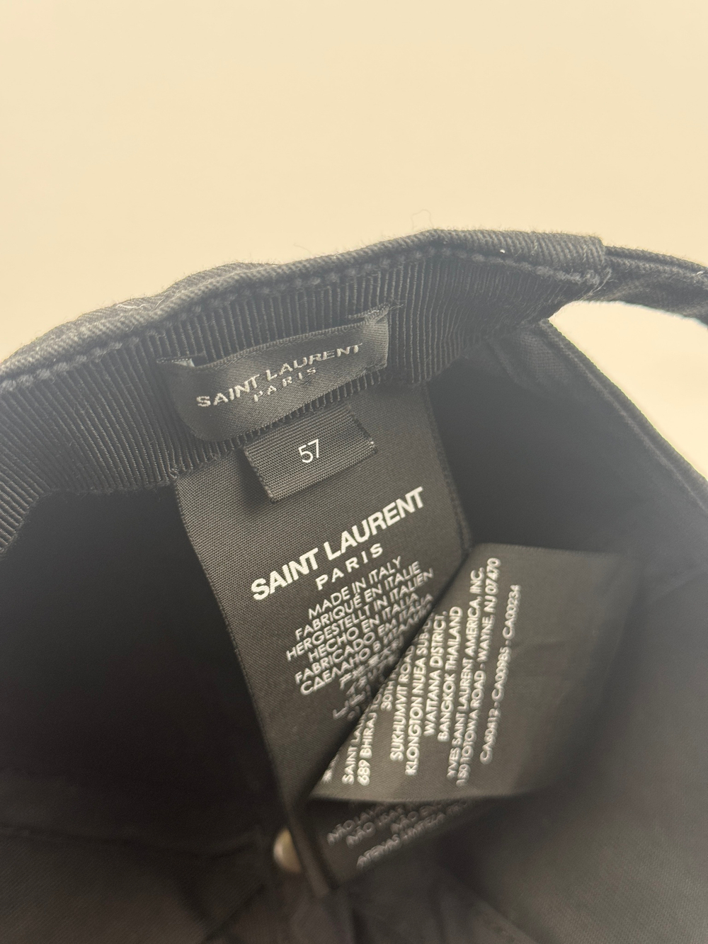 Бейсболка Saint Laurent