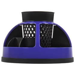 Подставка-органайзер STAFF Attraction, 9 отделений, вращающаяся, черная/фиолетовая, 238320