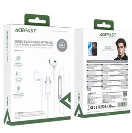 L7 USB-C semi-in-ear wired earphones with mic