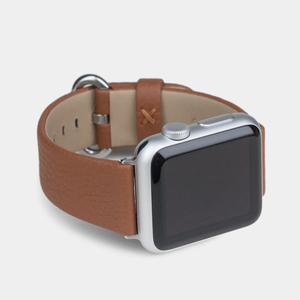 Ремешок для Apple Watch 44/45/46 mm из кожи теленка, цвета карамель
