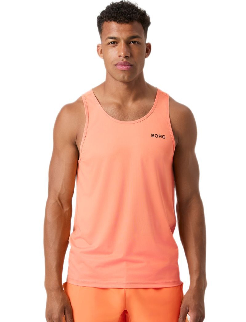 Мужская теннисная футболка Bjorn Borg Athletic Tank - папайя