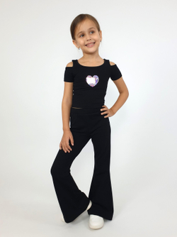 02-165-4 Комплект для девочки (фуфайка+брюки)