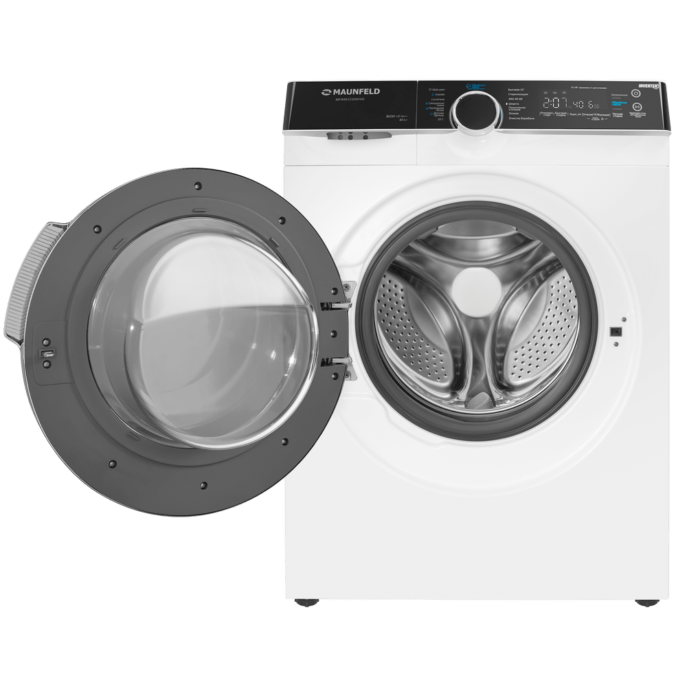 Стиральная машина с инвертором и паром MAUNFELD MFWM1510WH06