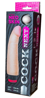 Телесный вибромассажёр COCK NEXT 6" - 17,5 см.