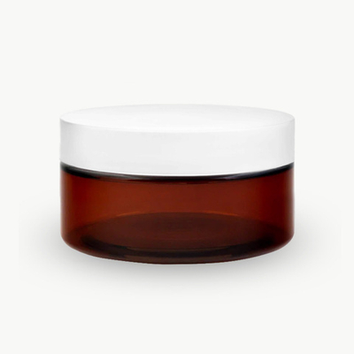 Комплект: Банка ПЭТ 200 мл (89) коричневая с отсекателем и белой крышкой