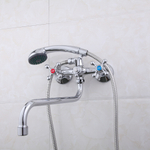 Смеситель для ванны и раковины 1/2 кер F2208 FRAP с шар перекл КРЕСТ, S излив, хром, латунь