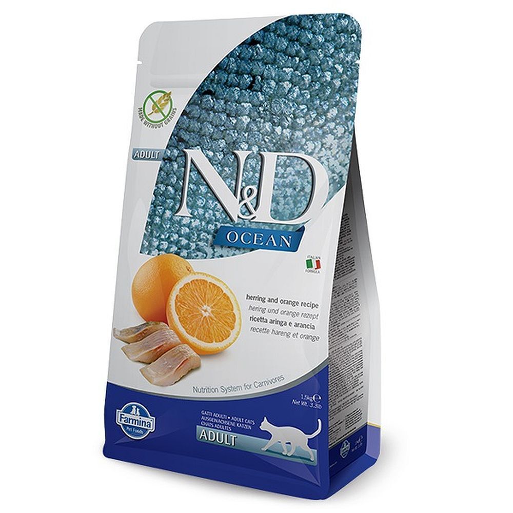 Корм Farmina N&amp;D Cat Fish &amp; Orange Adult 1,5 kg
