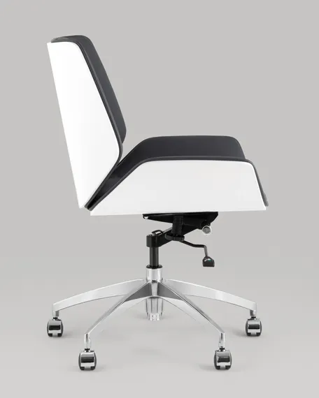 Кресло офисное Crown серо-голубое