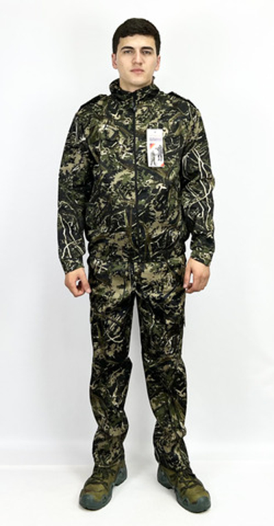 Камуфляжный костюм с капюшоном