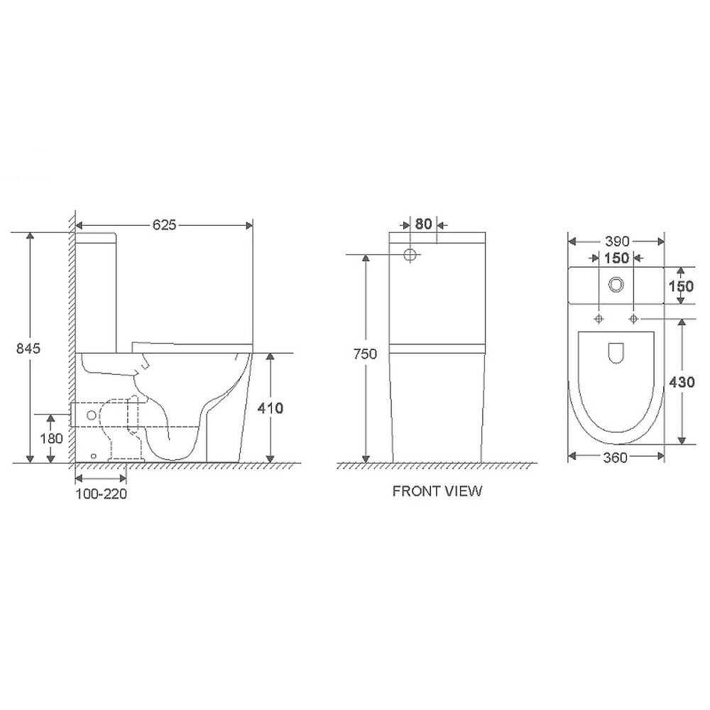 Унитаз компакт WeltWasser Salzbach 011 GL-WT 10000011688 с бачком и сиденьем Микролифт
