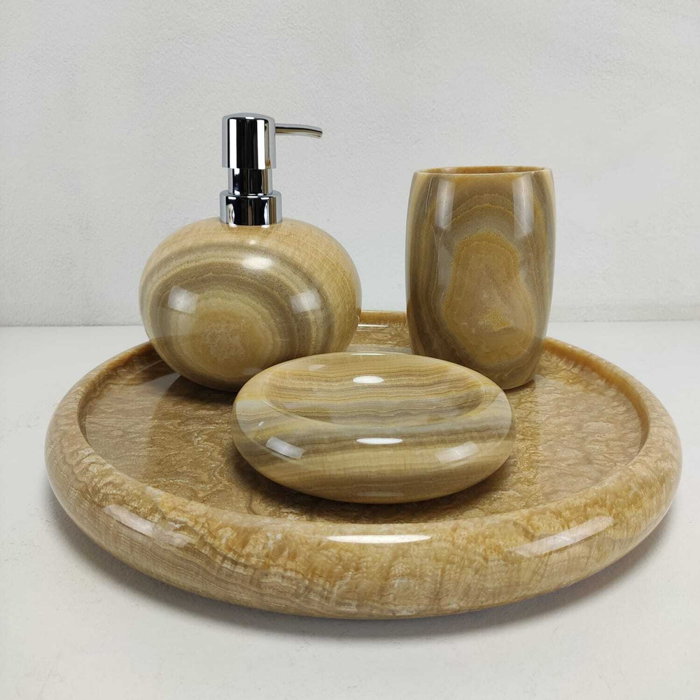 Набор из оникса 4 предм Mountain Set Sunset NO-6172 круг