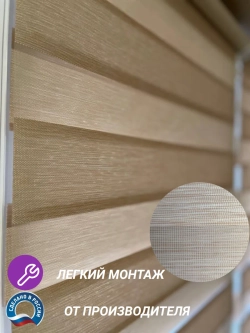 Рулонные шторы День-Ночь 60х110 см