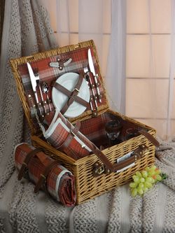 HOLYDAY BASKET Набор для пикника с термосумкой и пледом на 2 персоны