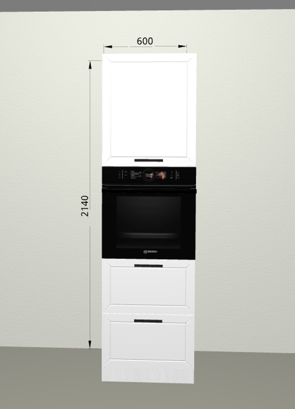 Пенал П62 Монс белый