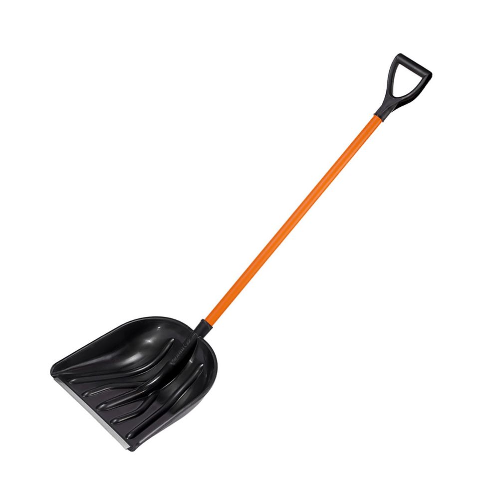 ЛОПАТА СНЕГ. ПЛАСТМ. "КУПЕЦ" 410 Х 460 ММ (1/5) С МЕТАЛ.ЧЕРЕНКОМ И РУЧКОЙ, С МЕТ. ПЛАСТИНОЙ "ЦИКЛ" 32237