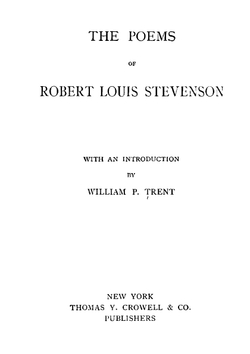The poems of Robert Louis Stevenson | Robert Louis Stevenson