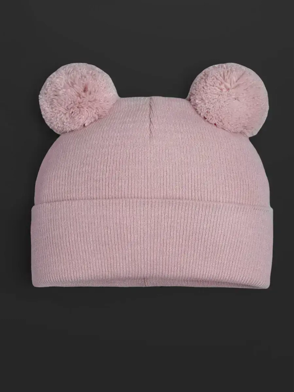 Шапка для девочки осенняя с помпоном