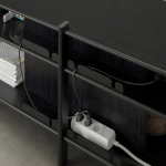 Тумба под ТВ - IKEA JATTESTA/JÄTTESTA/ЙЕТТЕСТА/ЯТТЕСТА ИКЕА, 160x40x49 см, черный бамбук