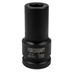 Головка ударная глубокая 3/4'', 16мм (6гр.) FORCEKRAFT FK-46510016
