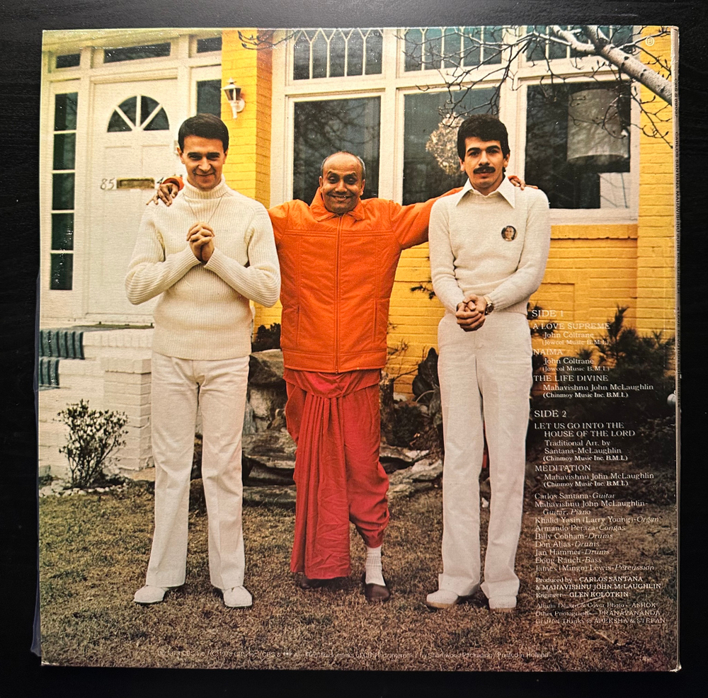 Carlos Santana & Mahavishnu John McLaughlin - Love Devotion Surrender (Голландия 1973г.)