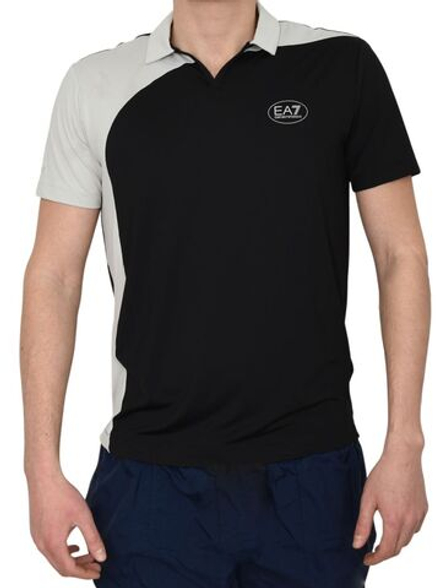 Теннисное поло EA7 Tennis Pro - black