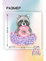 Термонаклейка на одежду, термопринт Енот