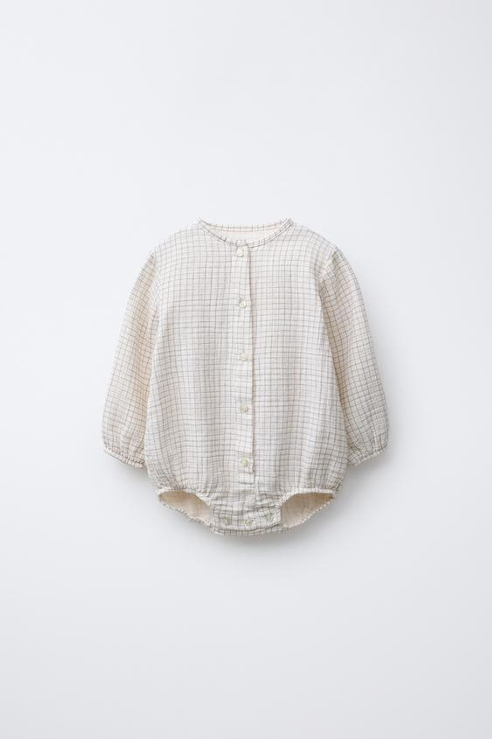 ZARA БОДИ ИЗ БАМБУКА В КЛЕТКУ, ЭКРЮ