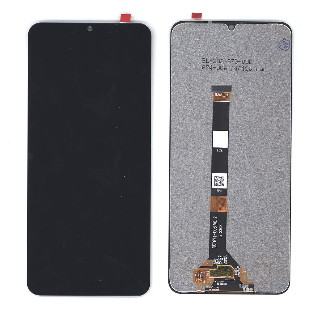 Дисплей для Realme C51/C53/ note 50 в сборе с тачскрином Черный - (ORG)