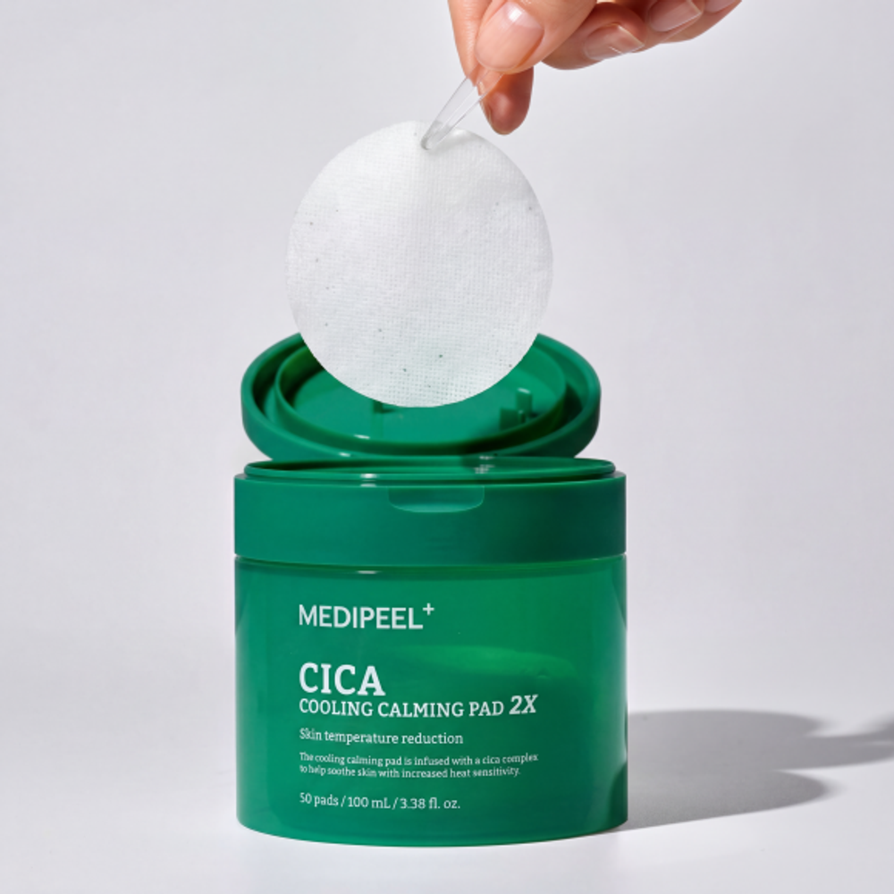 Medi-Peel Cica Cooling Calming Pad пэды с интенсивным успокаивающим и охлаждающим действием для чувствительной и раздраженной кожи