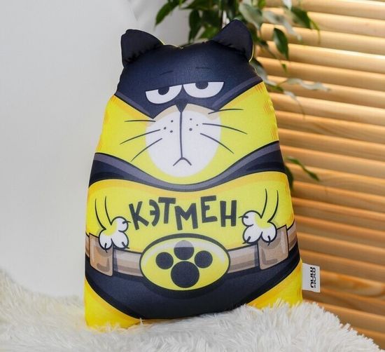 Игрушка-антистресс кот "Кэтмен"